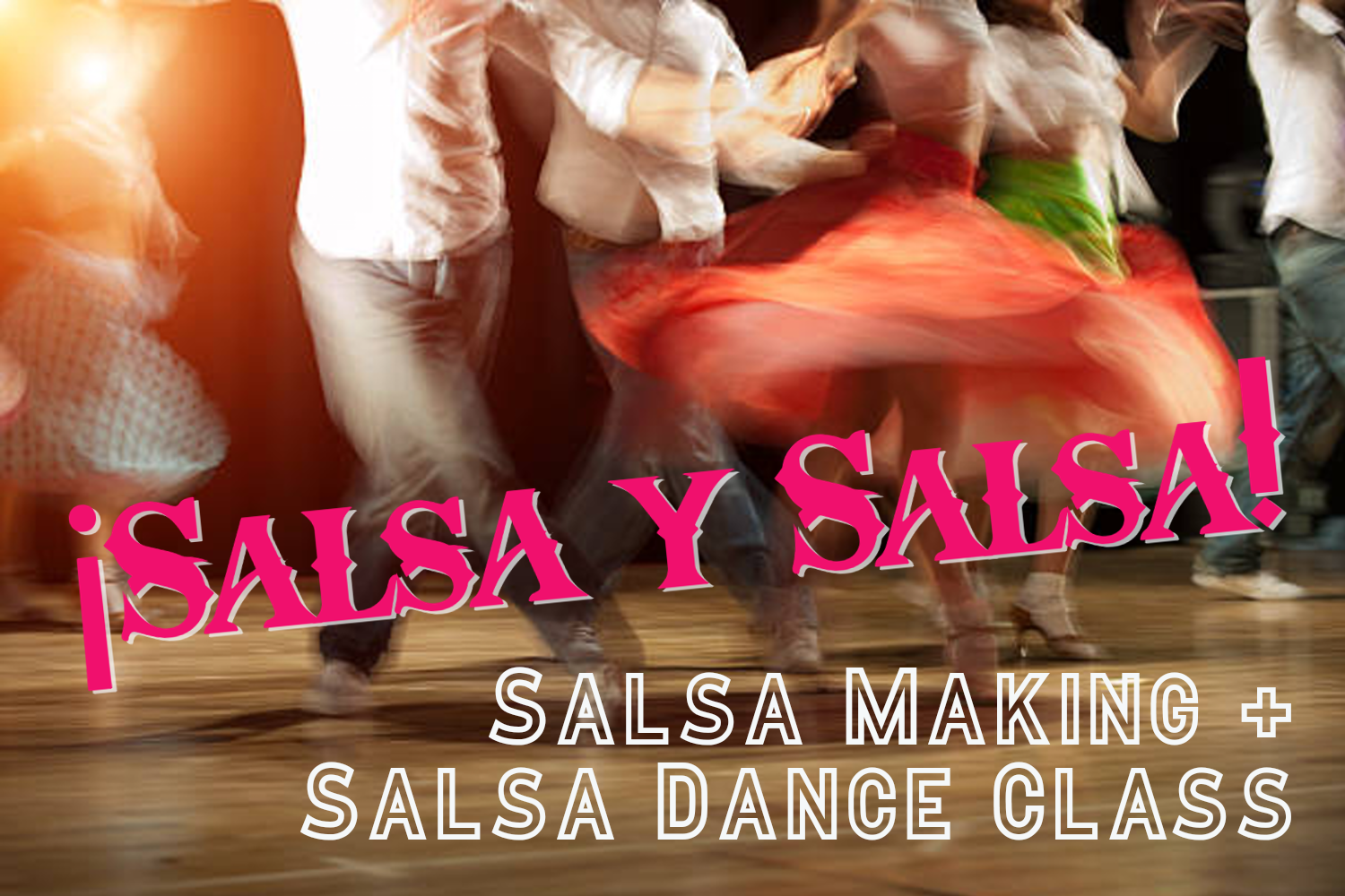 Corporate teambuilding event that combines a cooking class and a dance class
